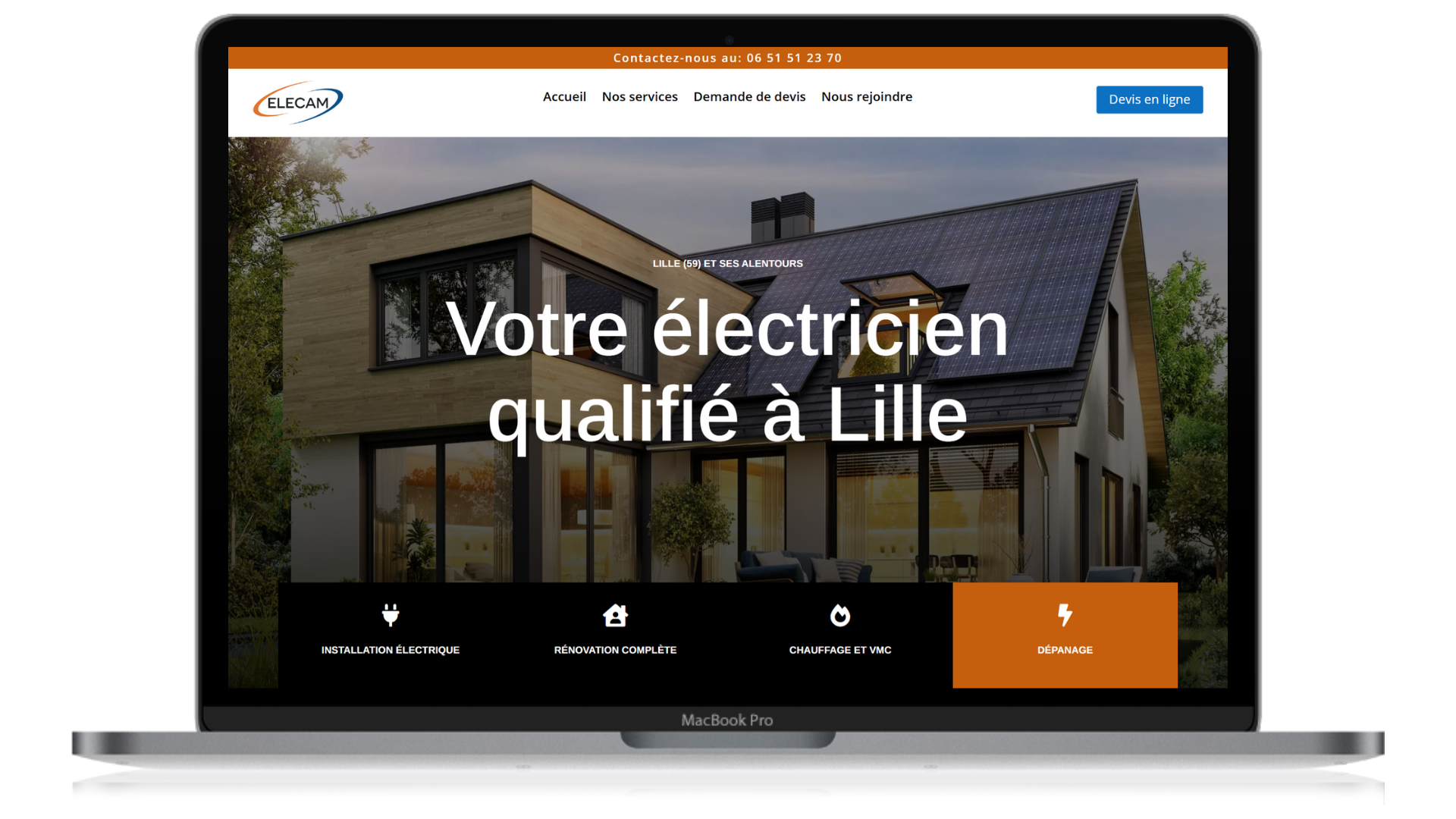 Elecam — site web artisan par Ozymandias