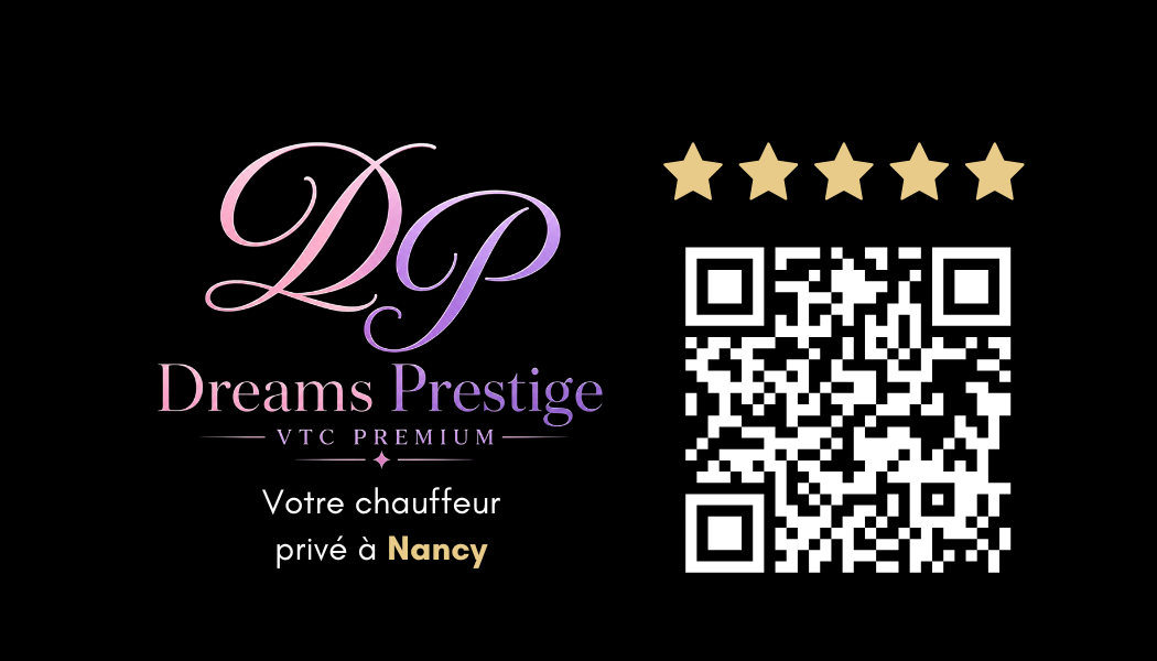 Carte de visite Dreams Prestige VTC — recto violet & noir