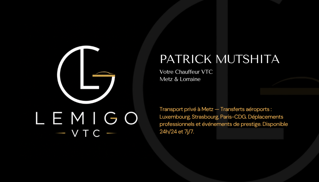 Carte de visite Lemigo VTC Metz — verso