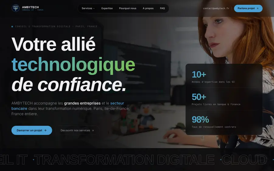 Site ambytech.fr créé par Ozymandias