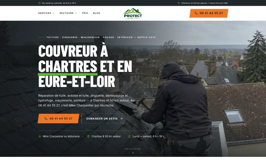 Site protecthabitat.fr créé par Ozymandias