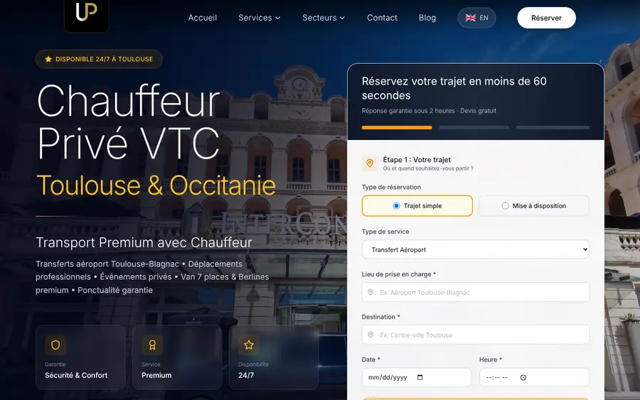 Le site de Urban Prestige sur ordinateur, créé par Ozymandias